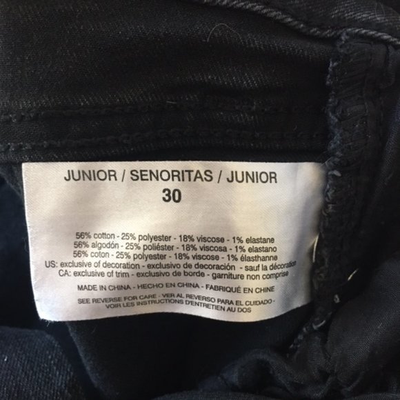Black Wash High Rise Boot Cut Jeans Size 30 - Picture 4 of 4